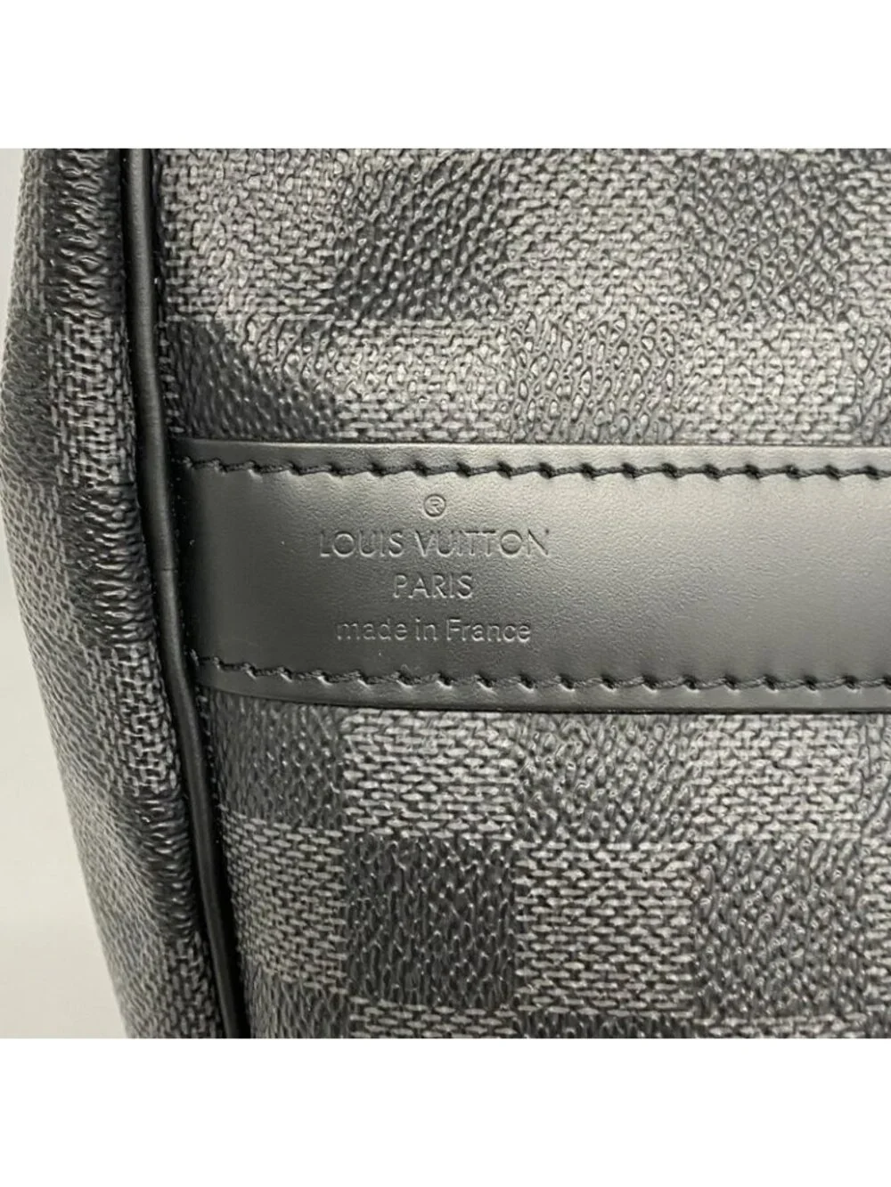 ★SOLD★ Louis Vuitton Boston Bag Damier Graphite Keepall Bandouliere 45 Black - Picture 5 of 10